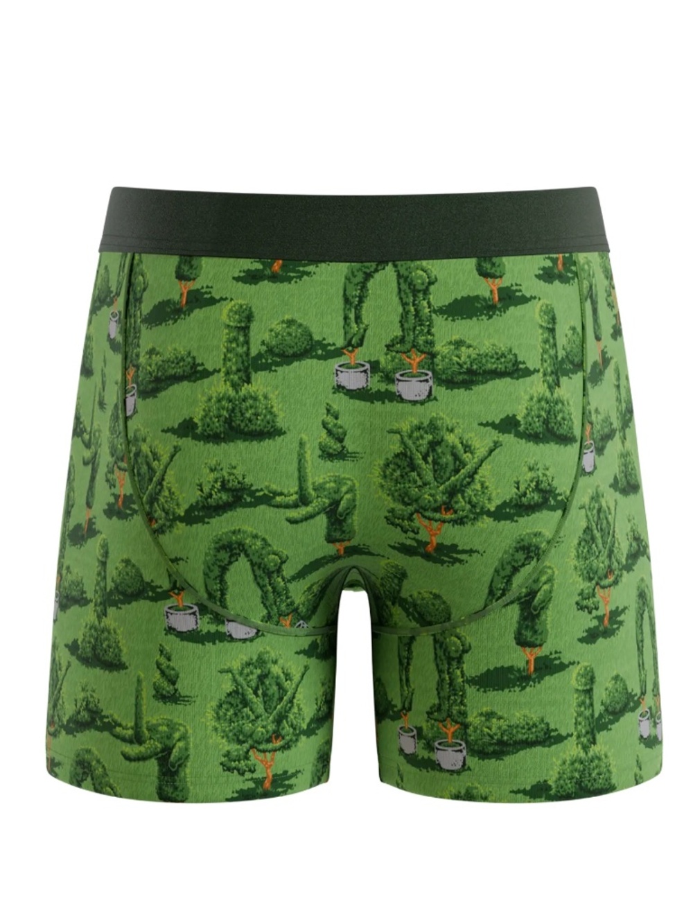 1335 NWT Shinesty Naughty Landscaping Ball Hammock Boxers w/Fly – L - Green - Picture 9 of 10